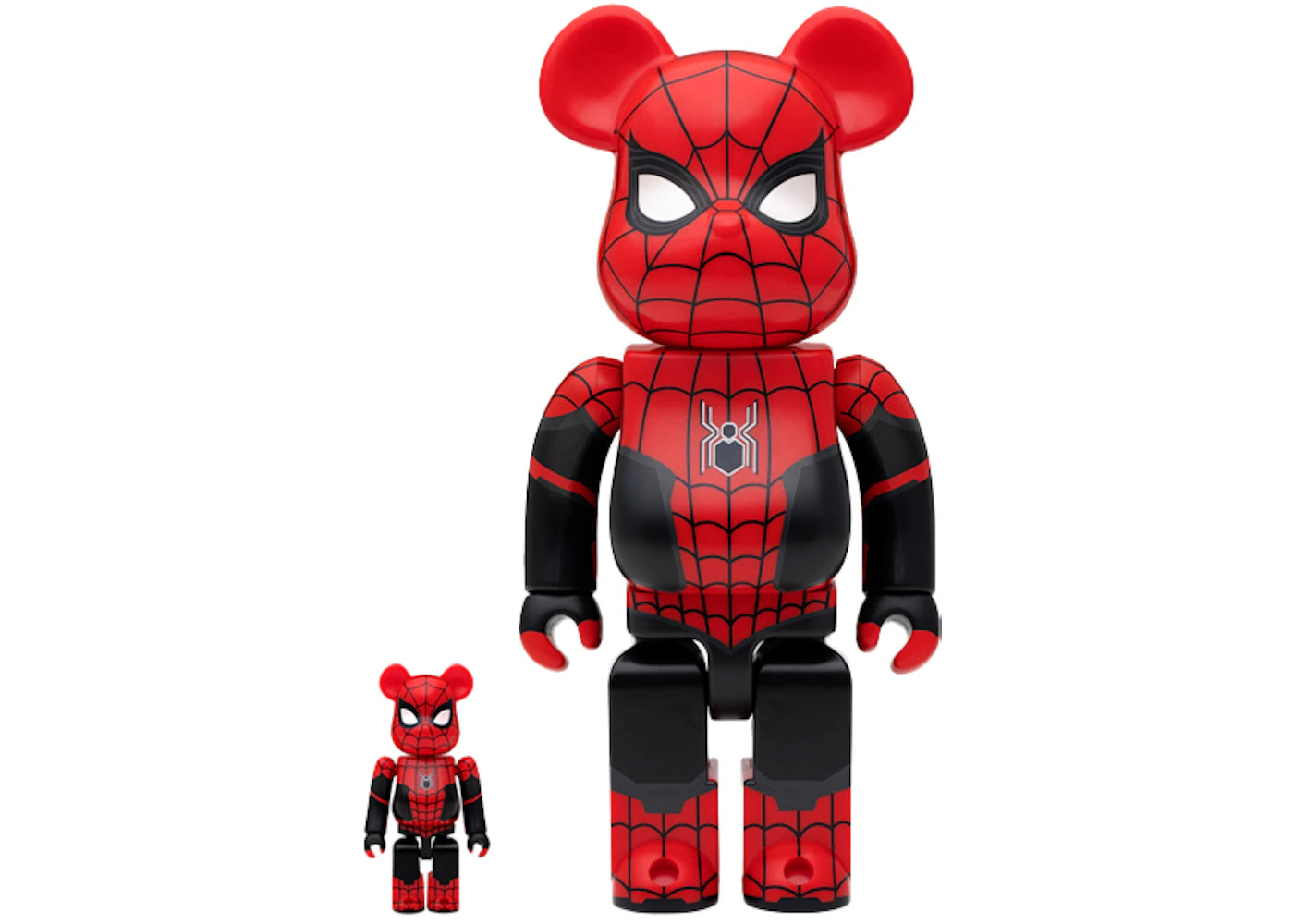 Bearbrick x Marvel Spider-Man: No Way Home (Spider-Man Upgraded Suit) 100% & 400% Set -1