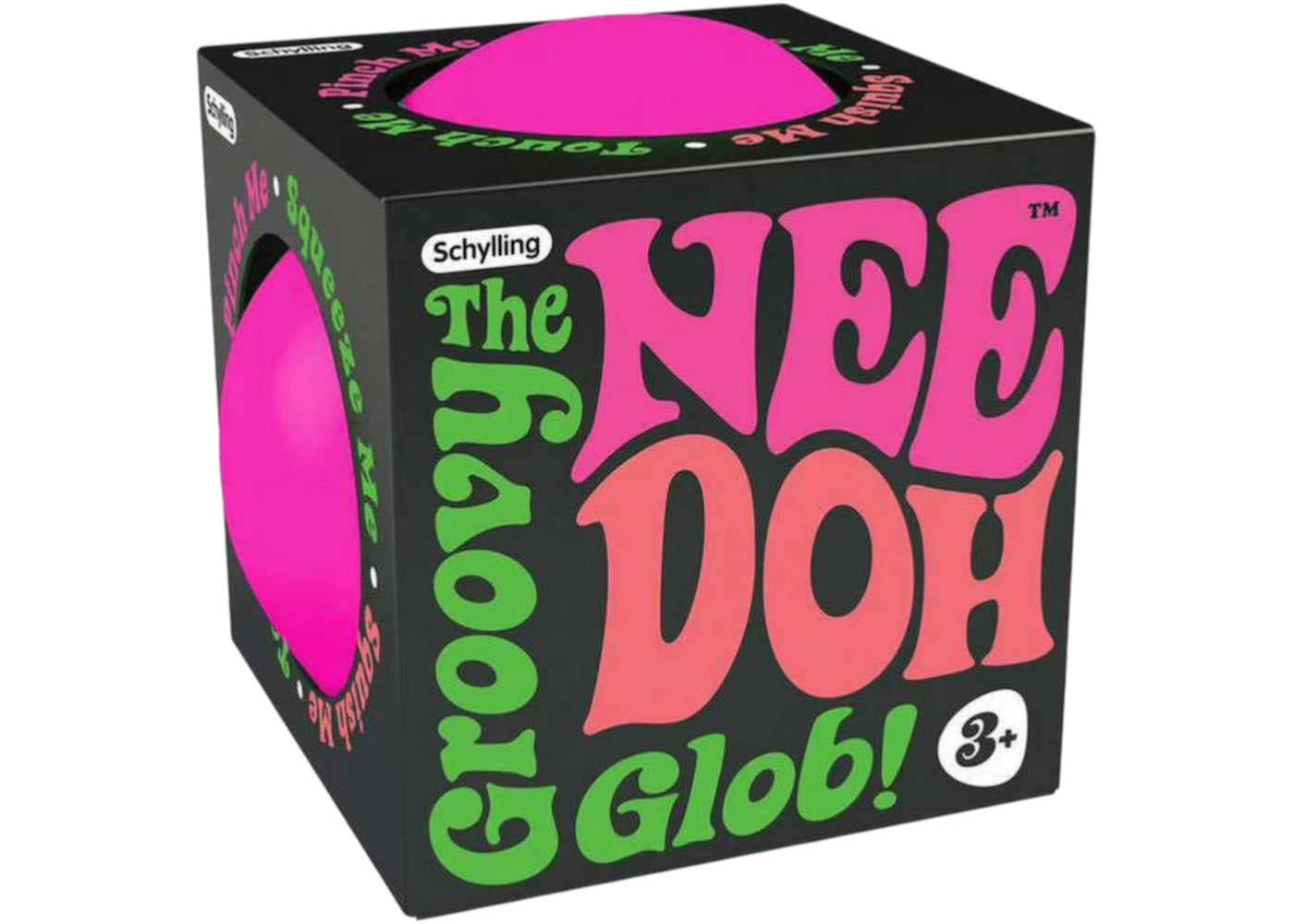 NeeDoh The Groovy Glob! Squishy Fidget Toy Pink -1
