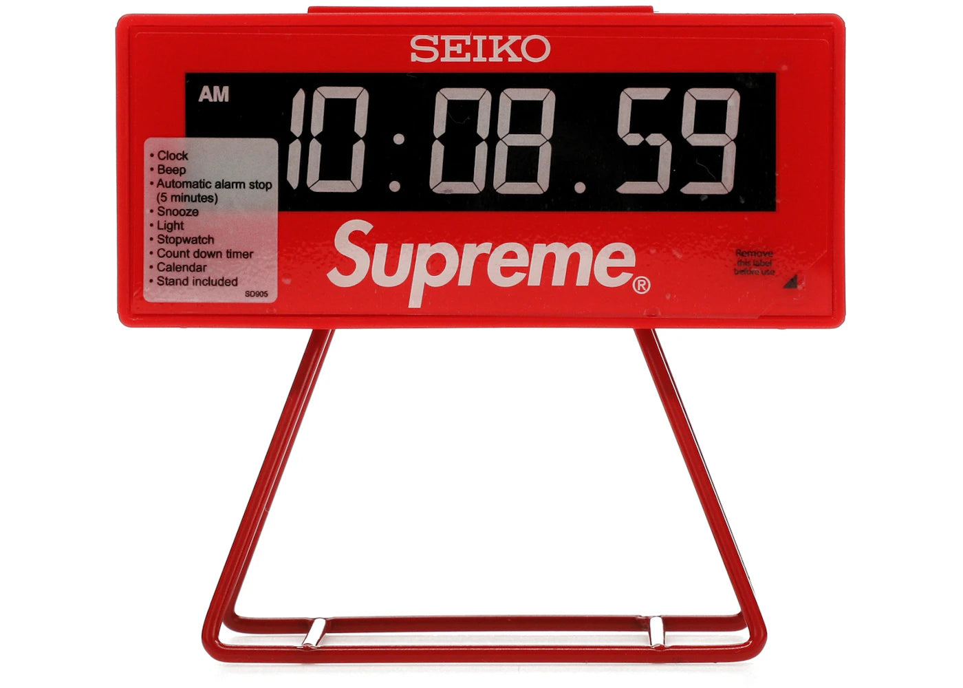Supreme Seiko Marathon Clock Red -1