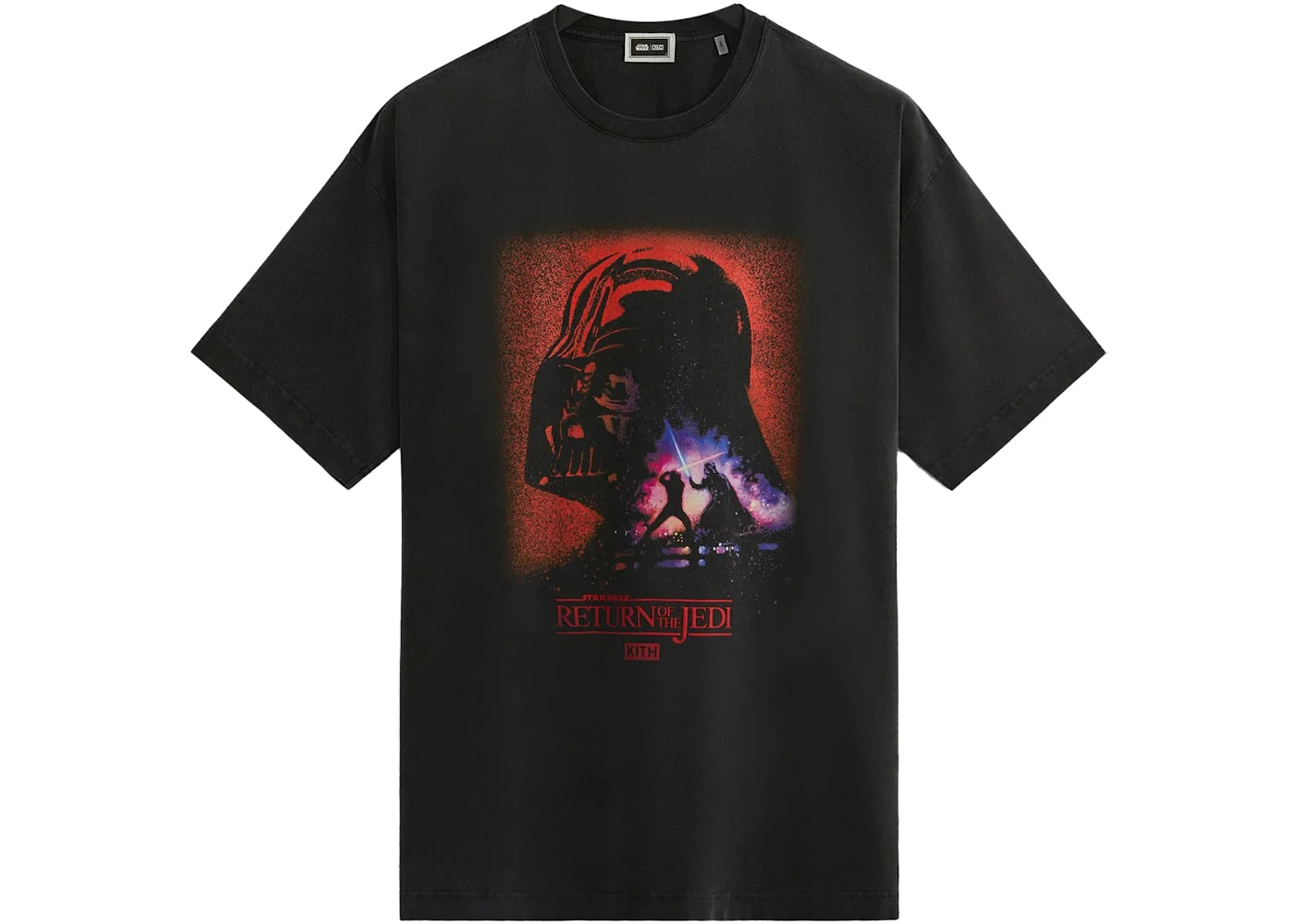 Kith x STAR WARS Darth Vader Poster Vintage Tee Black PH -1