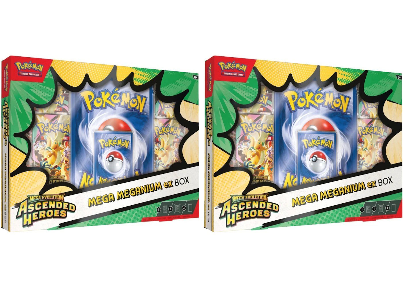 2026 Pokemon Mega Evolution Ascended Heroes Mega Meganium ex Box 2x Lot -1