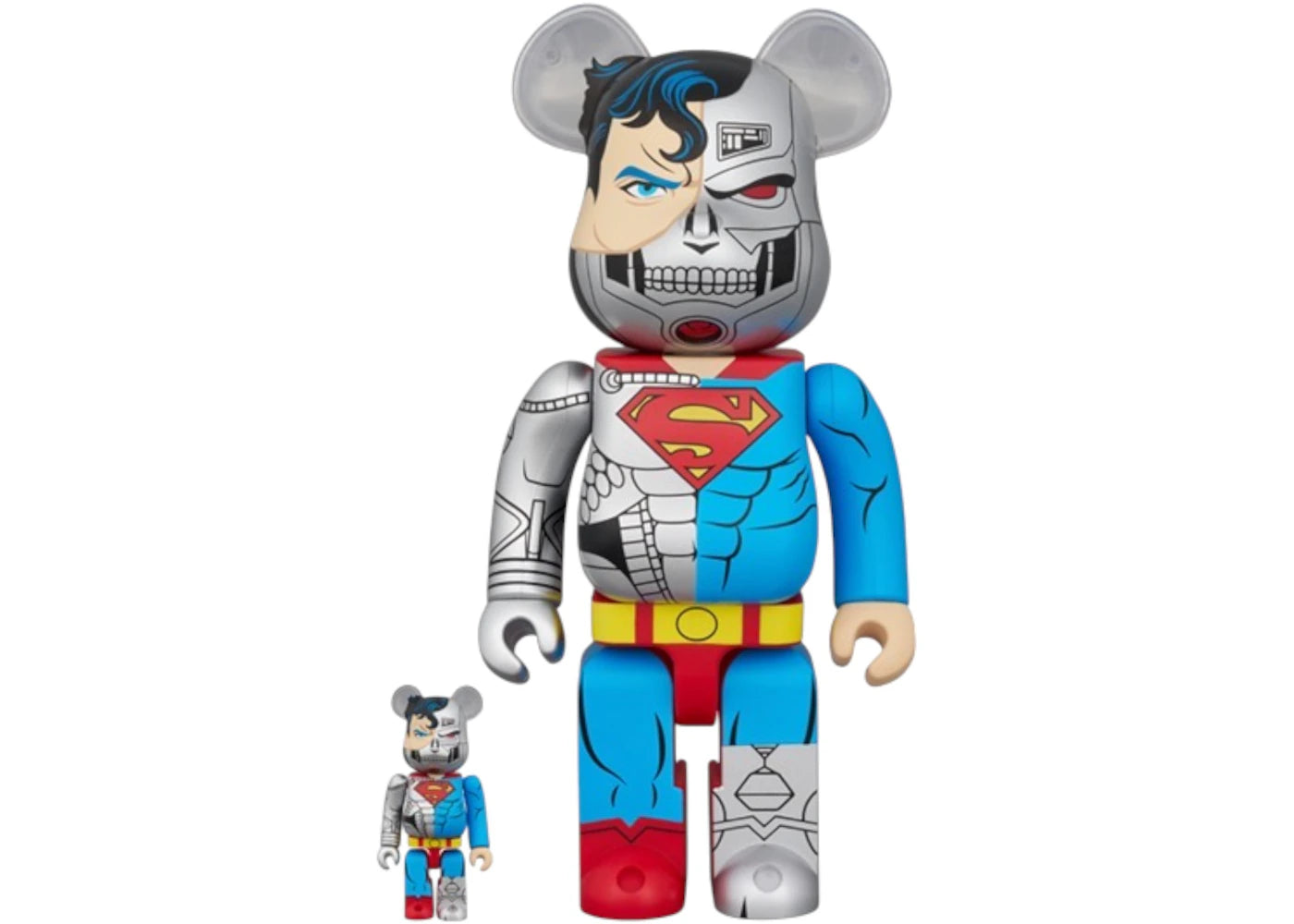 Bearbrick Cyborg Superman 100% & 400% Set -1