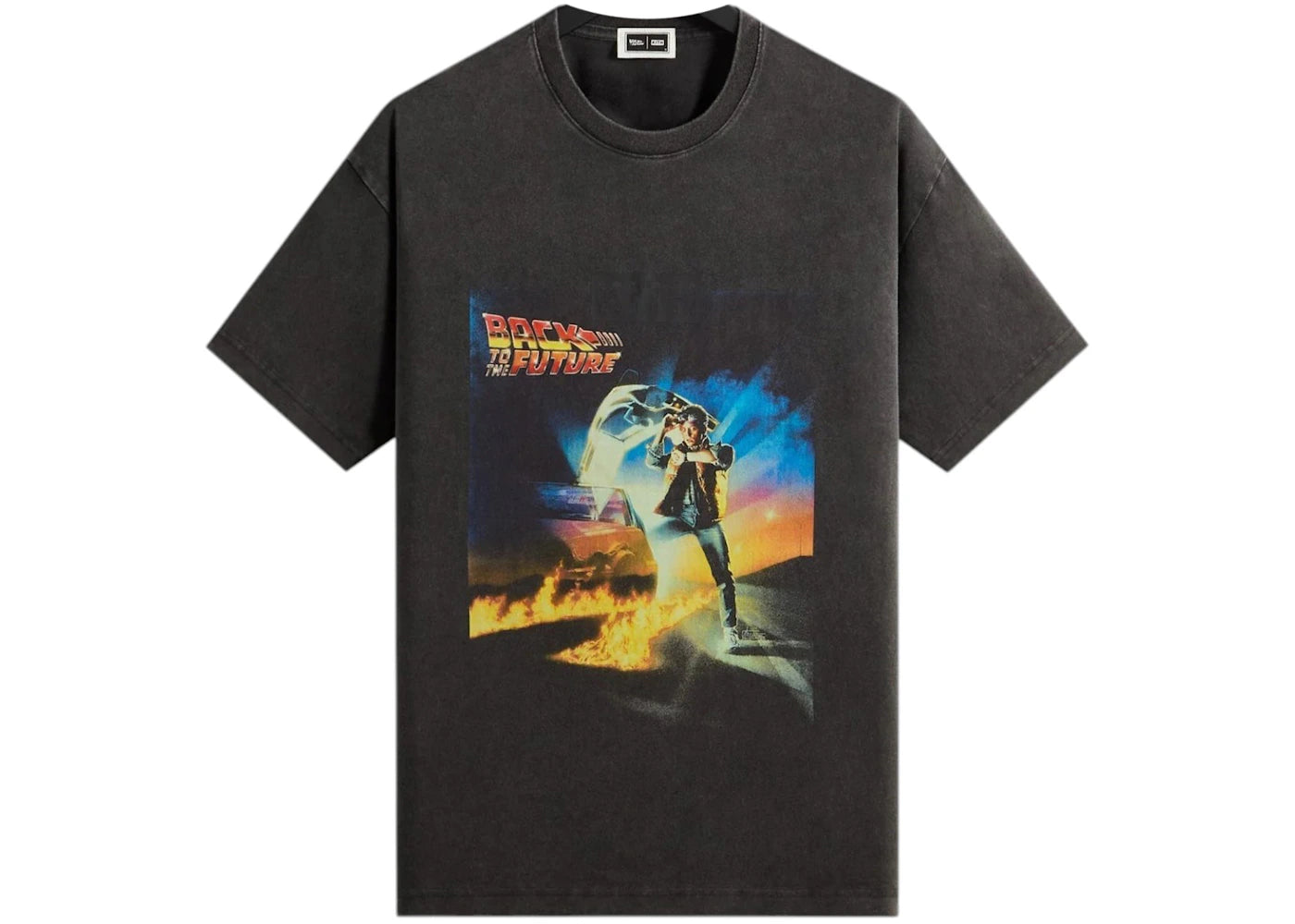 Kith x Back to the Future Chrome Title Vintage Tee Black -1