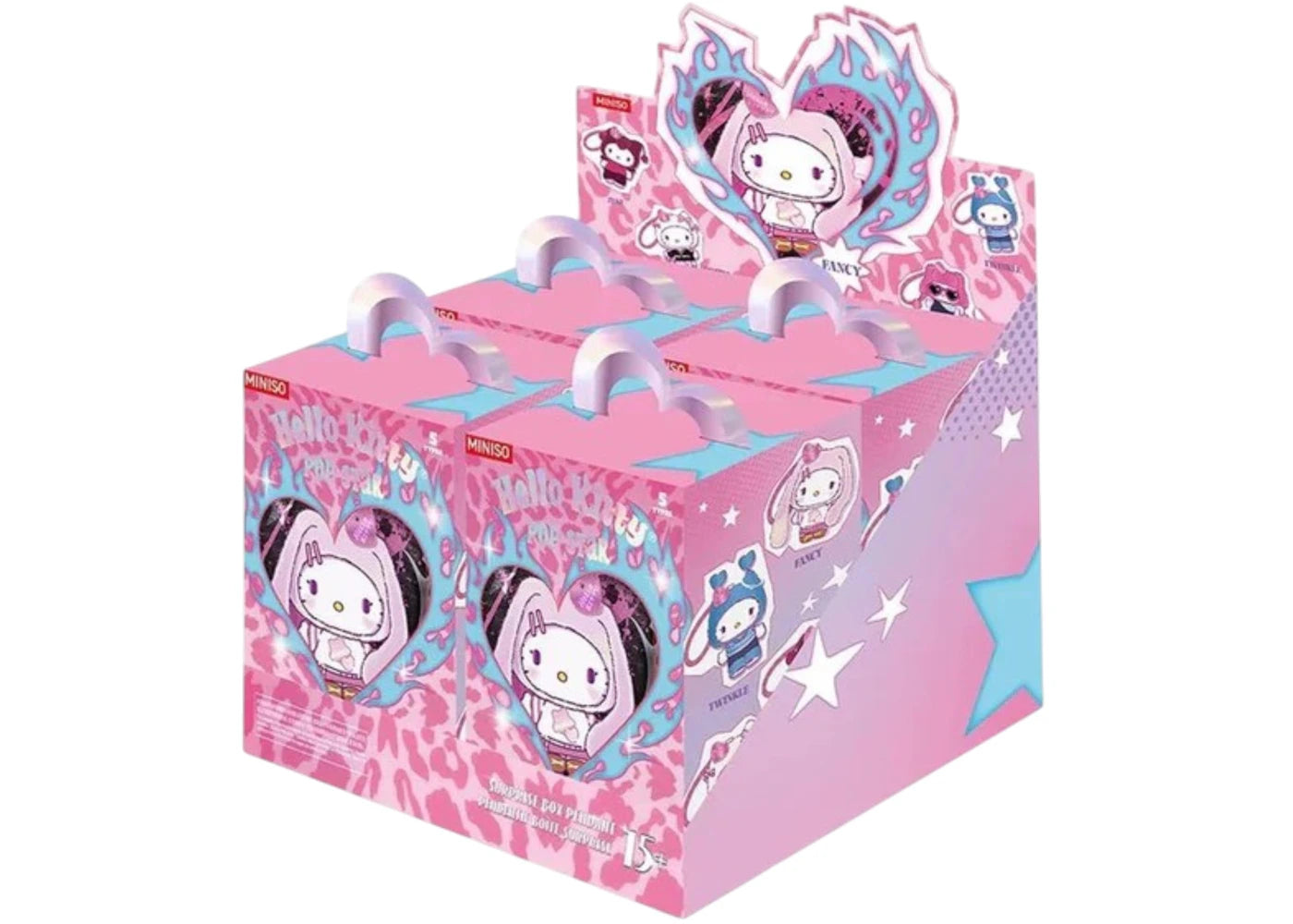 Miniso Hello Kitty Pop Star Series Plush Sealed Case (4 Blind Boxes) -1