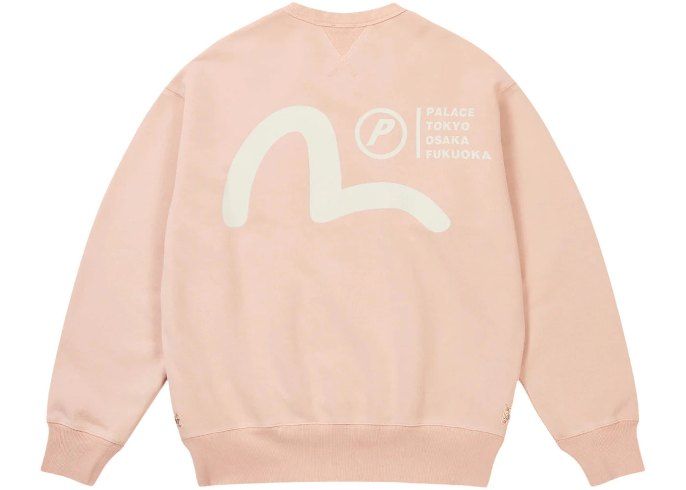 Palace x Evisu Crew Misty Pink -1