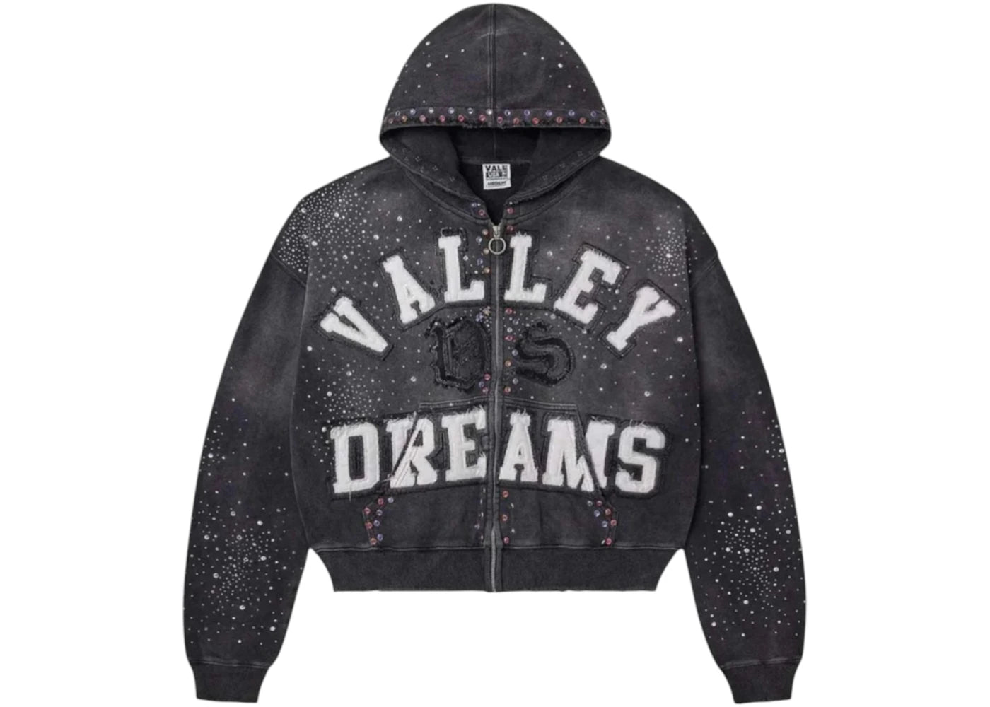 Vale Forever Classico Zip Up Hoodie Black -1