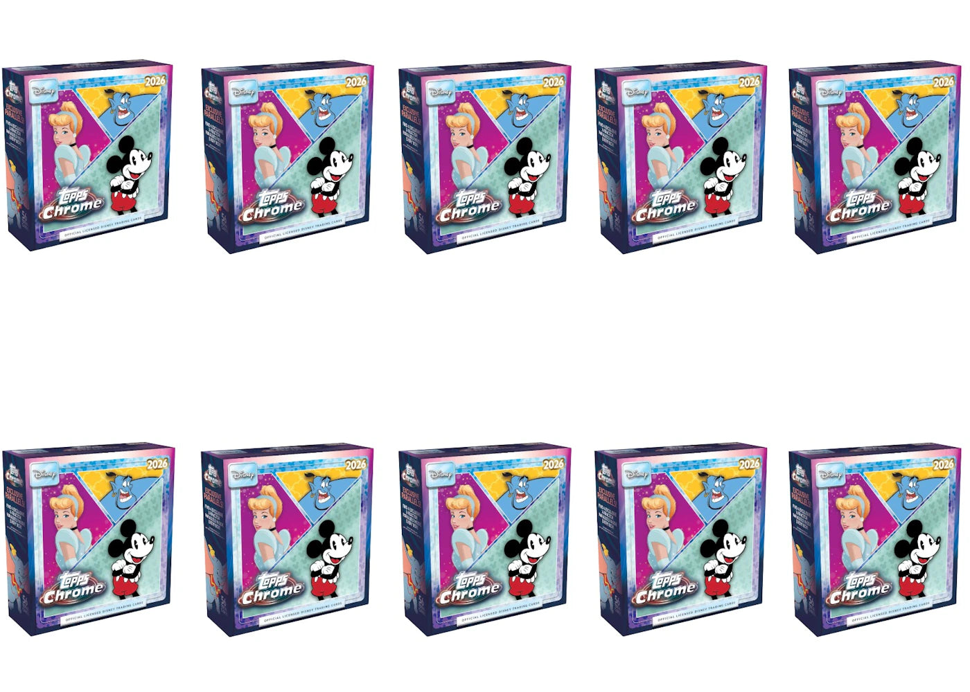 2026 Topps Chrome Disney Mega Box 10x Lot -1