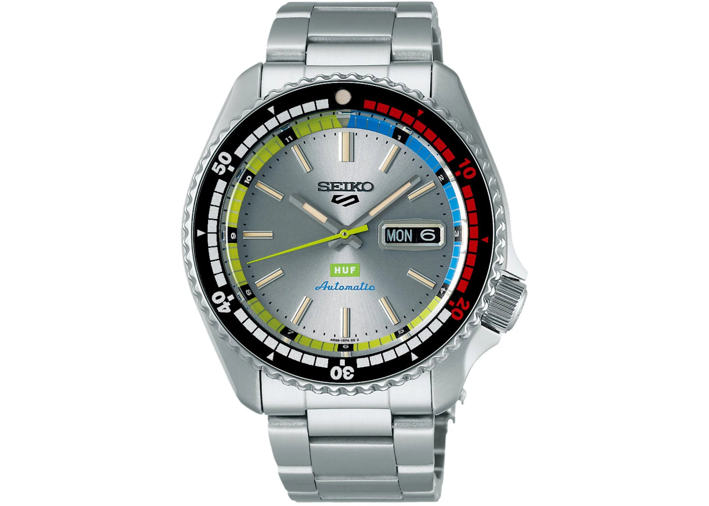 Seiko 5 Sports x HUF SRPL33K1 (Silver) -1