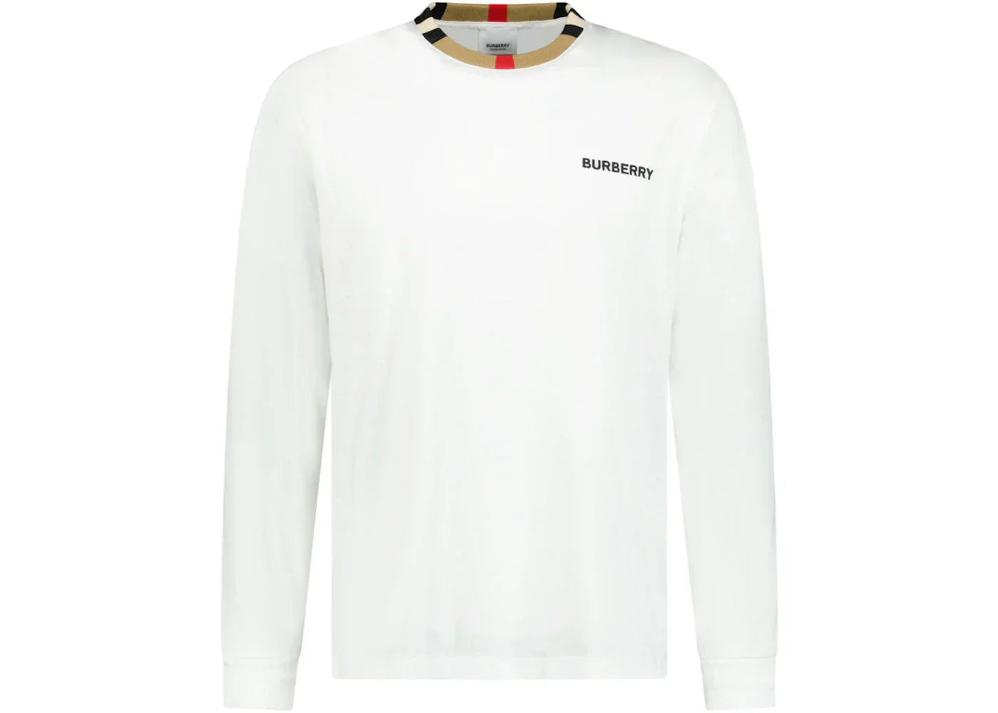 Burberry Long Sleeve Icon T-shirt White -1
