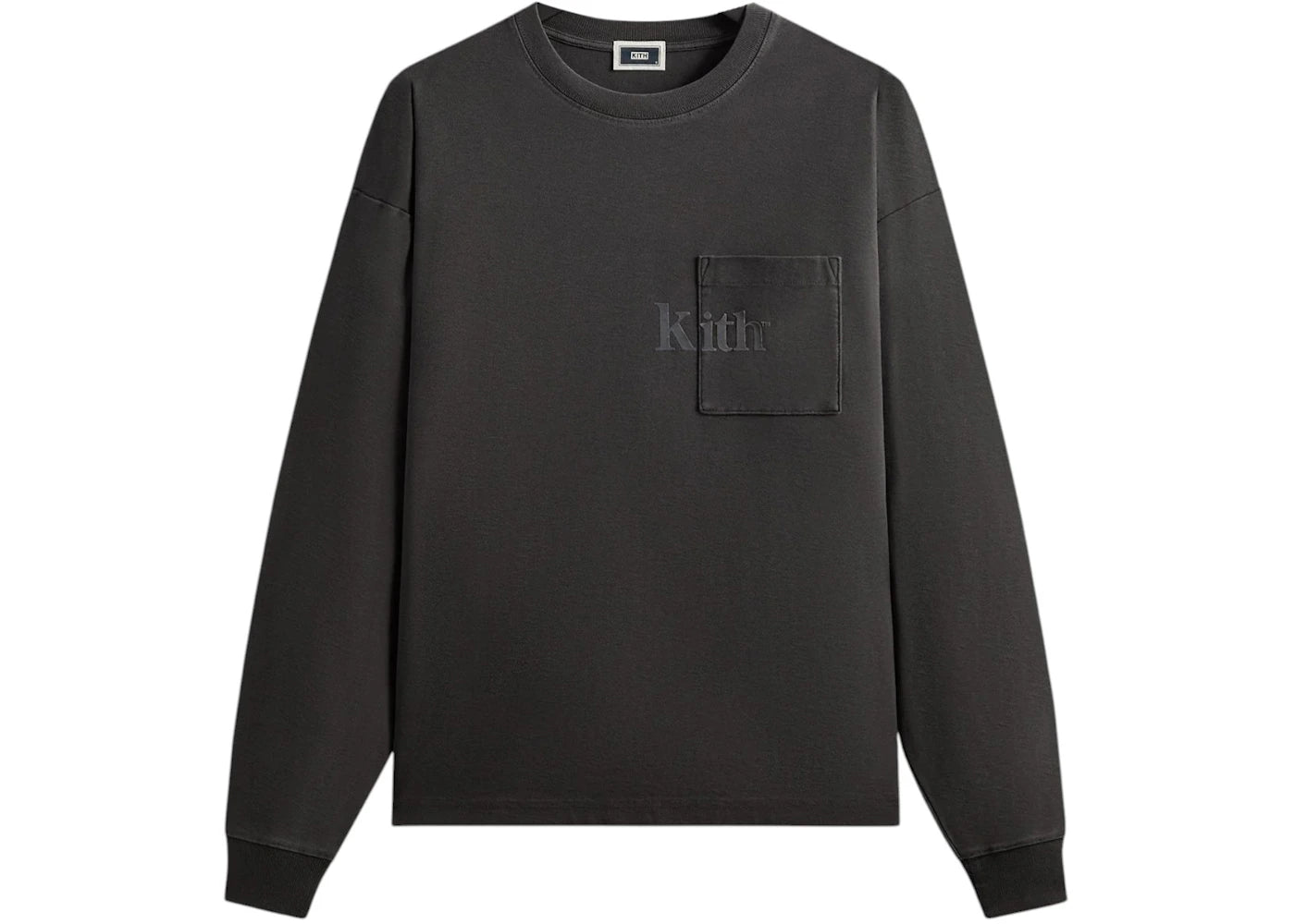 Kith Long Sleeve Quinn Tee Carbon -1