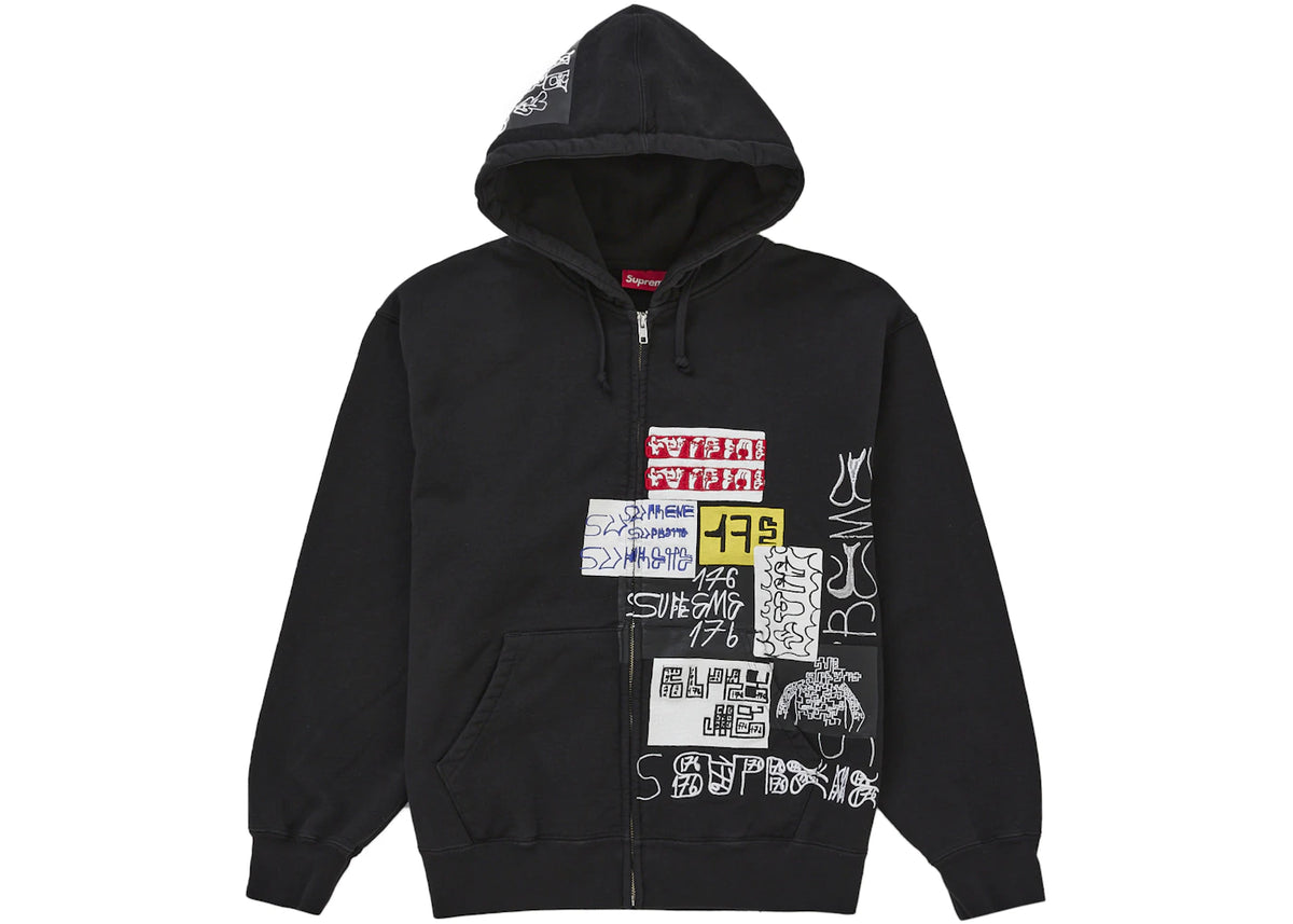 美品‼️Supreme 176 Zip Up Hooded Sweatshirt Supreme 176 Zip Up Hooded Sweatshirt Black | MTHOR Shop