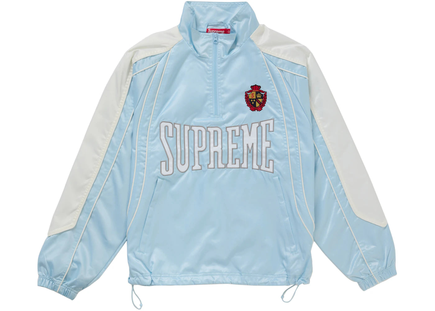 Supreme Satin Piping Pullover Light Blue -1