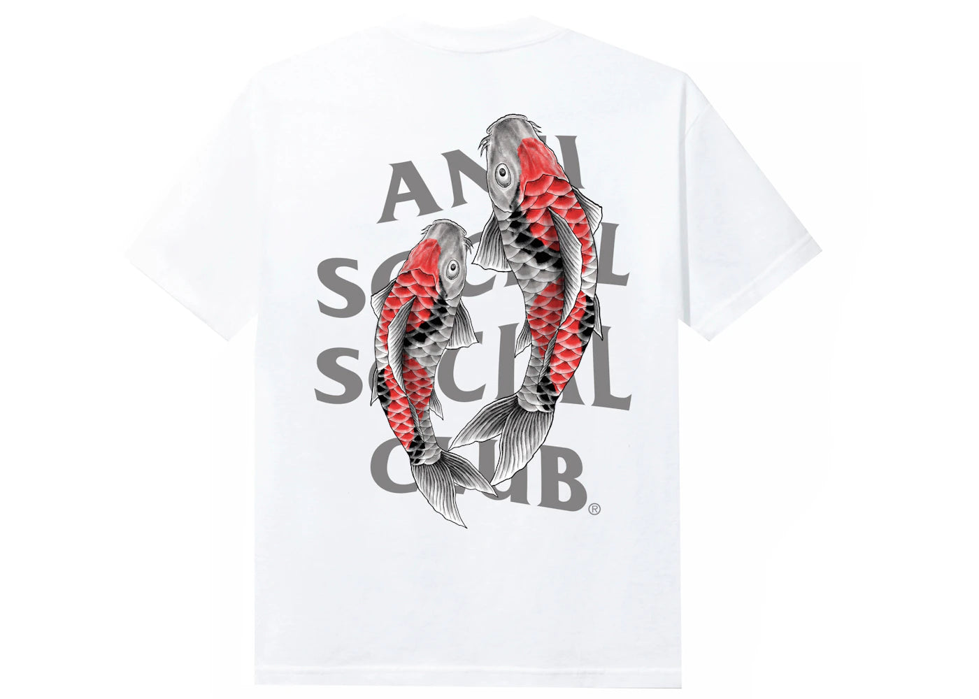 Anti Social Social Club Koi Garden 3M Reflective Tee White -1