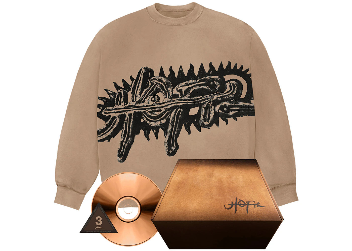 Travis Scott Utopia A3 Box Set Pack Light Brown -1