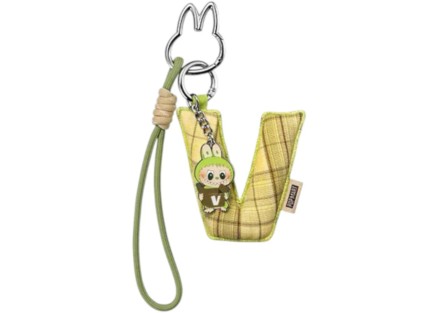 Pop Mart Labubu The Monsters Pin for Love Series "V" Letter Pendant -1