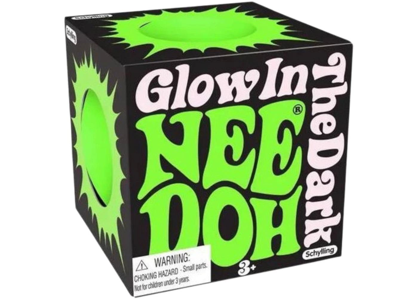 NeeDoh Glow in the Dark Squishy Fidget Toy Green -1