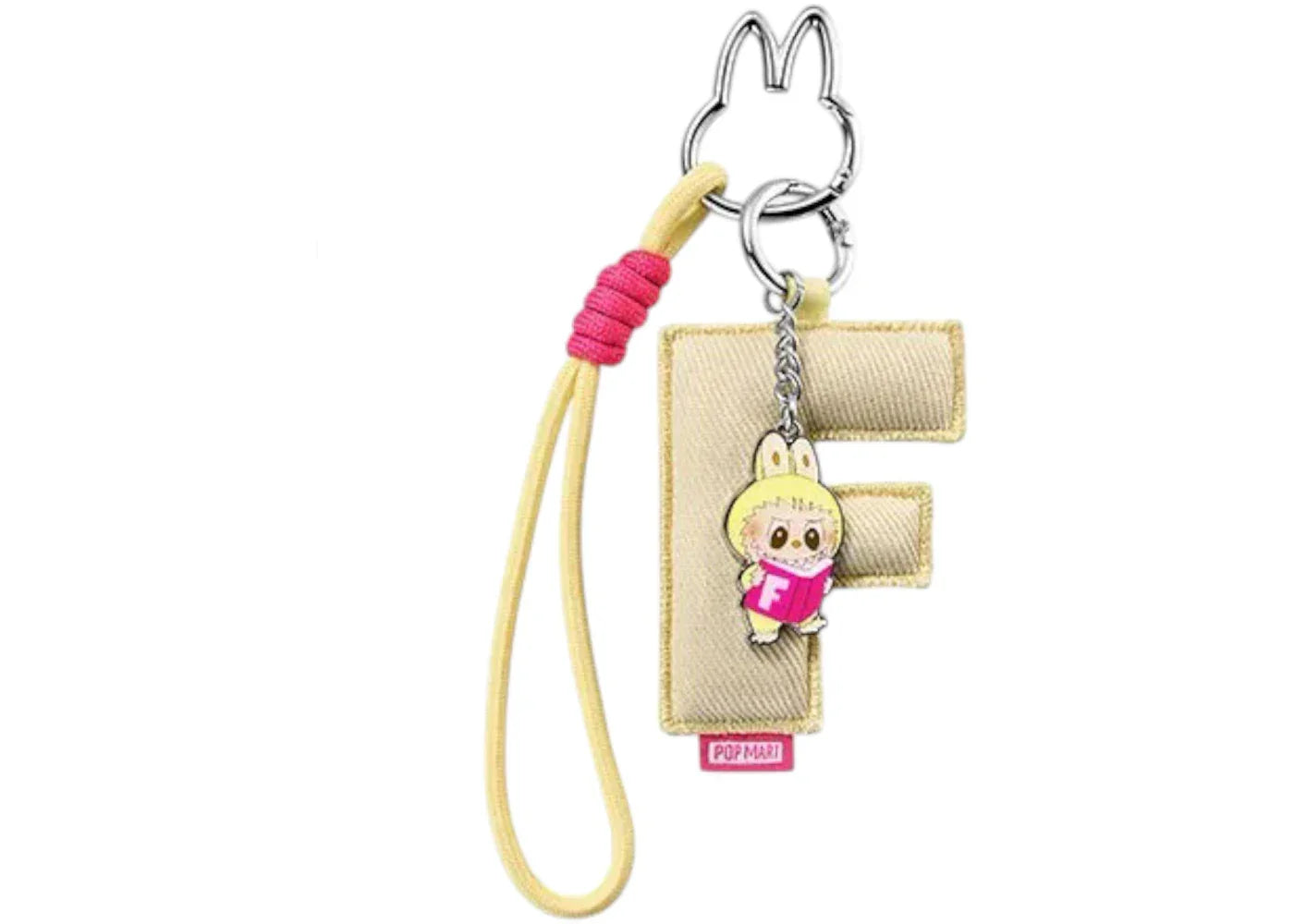 Pop Mart Labubu The Monsters Pin for Love Series "F" Letter Pendant -1