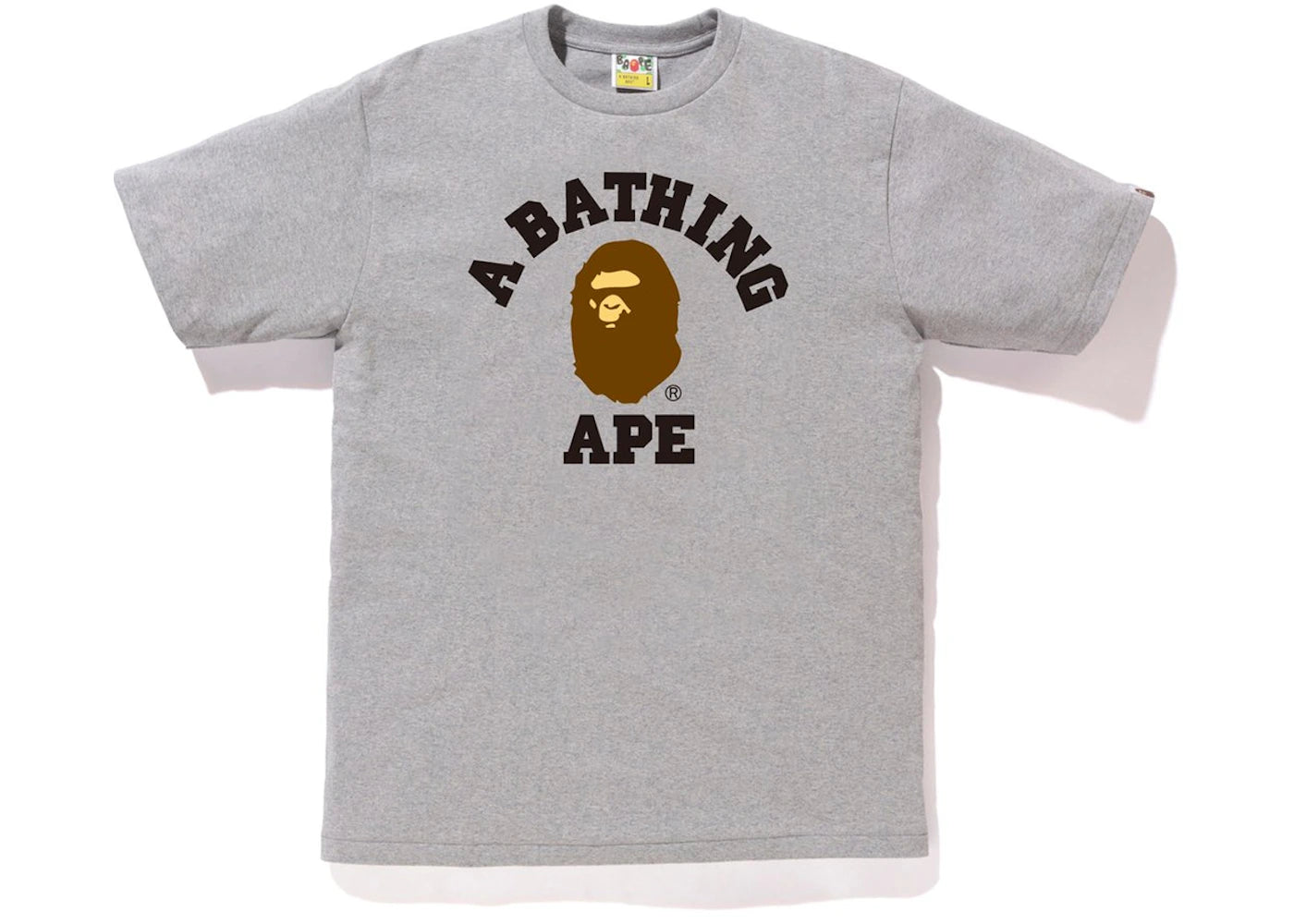 BAPE College Tee Grey -1