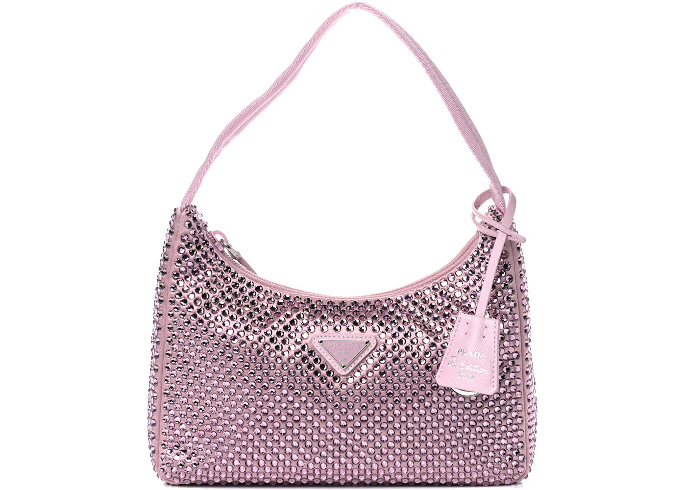 Prada Re-Edition 2000 Crystal Bag Pink -1