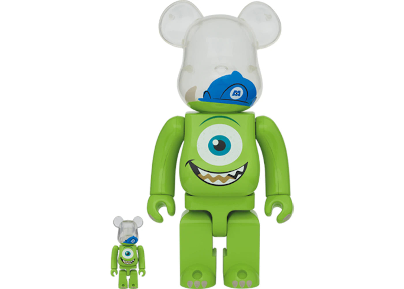 Bearbrick Disney Pixar Monsters, Inc. Mike 100% & 400% Set -1