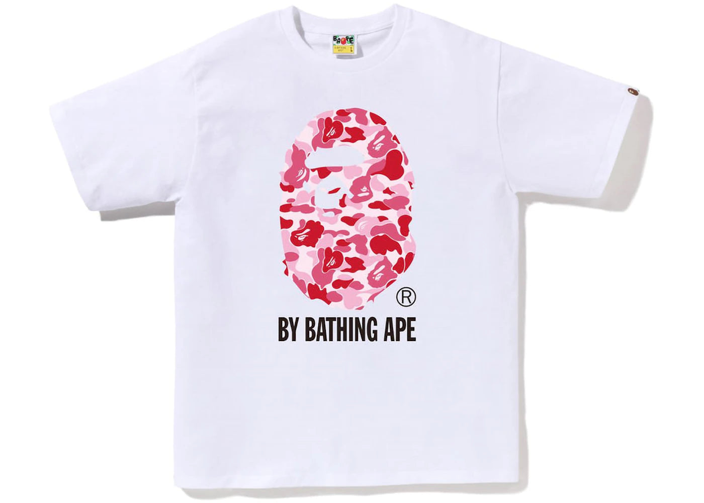 BAPE ABC Camo By Bathing Ape Tee White/Pink -1