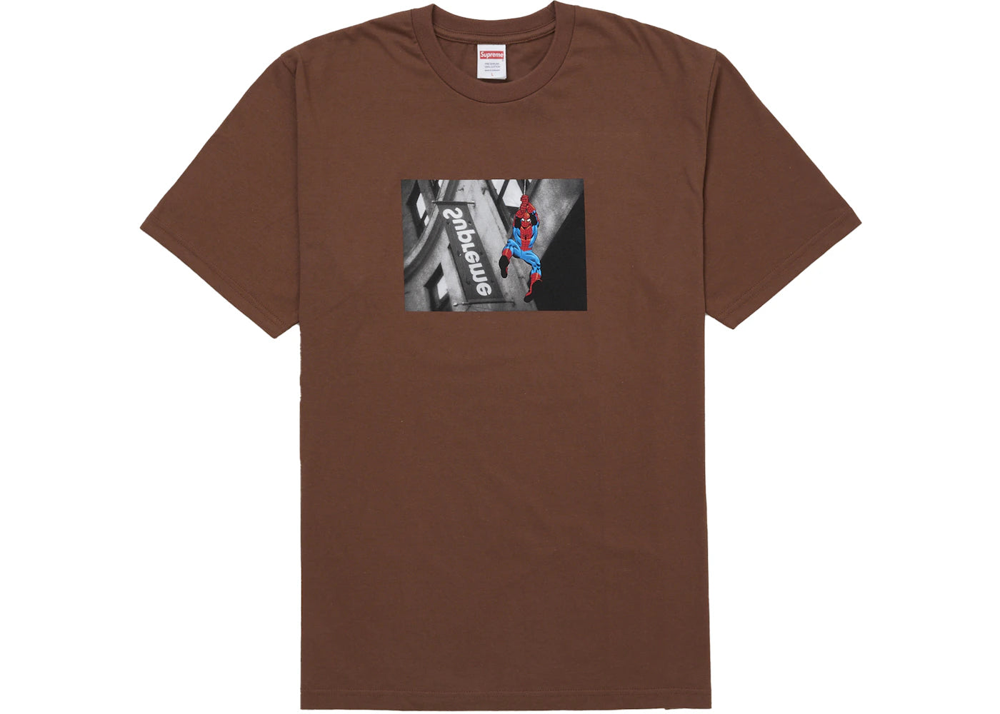 Supreme Spider-Man Tee Brown -1