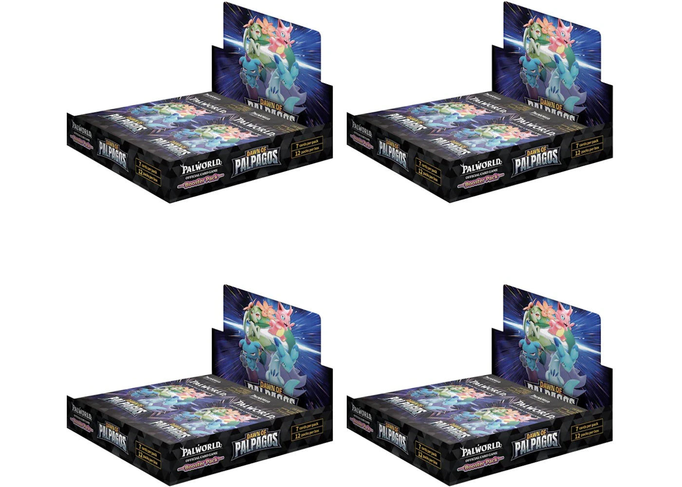2026 Palworld TCG Palworld TCG Dawn of Palpagos Booster Box 4x Lot -1