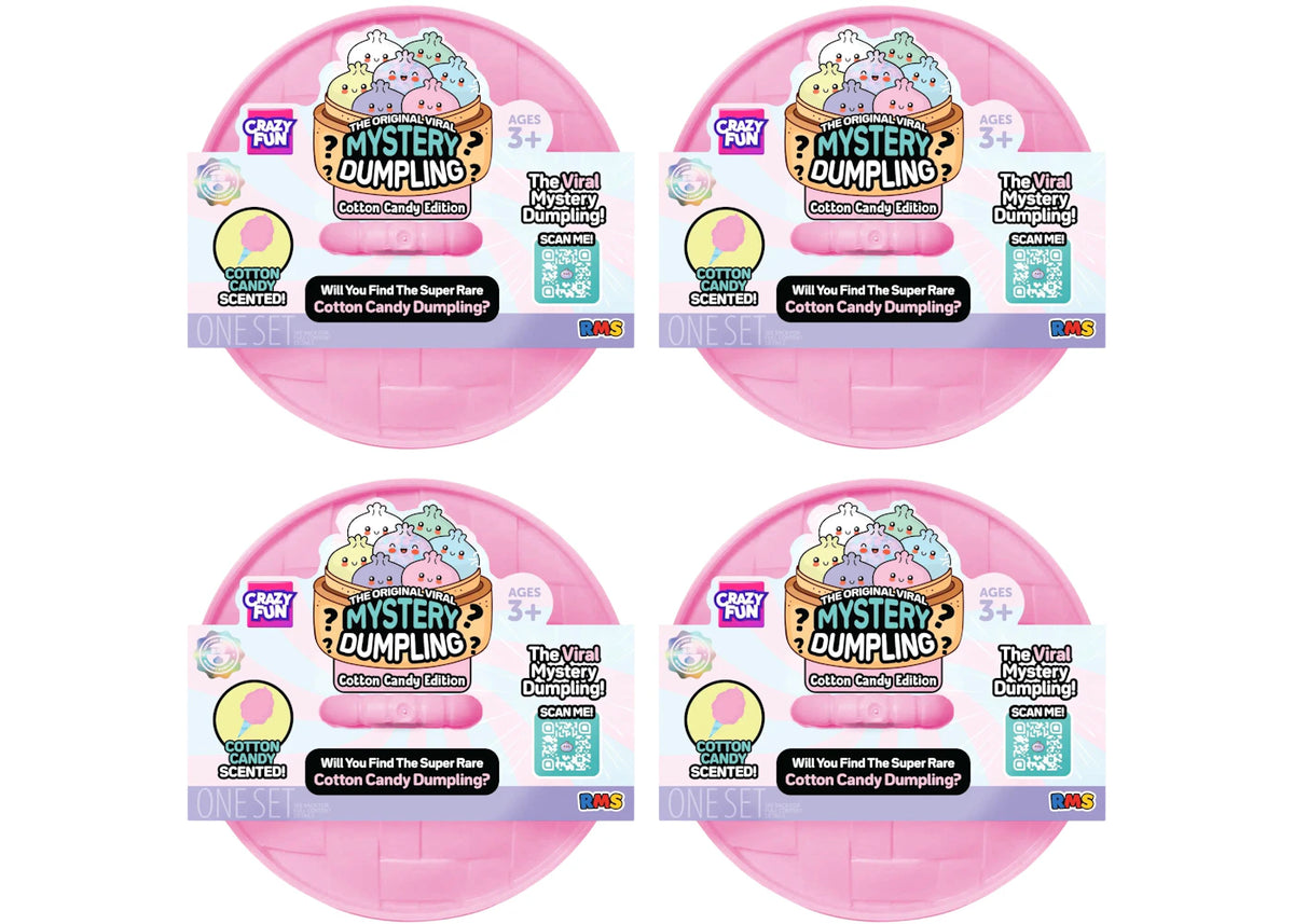 Squishy Bun The Original Mystery Squishy Dumpling (Cotton Candy Dumpling Edition) Blind Box 4x Lot -1