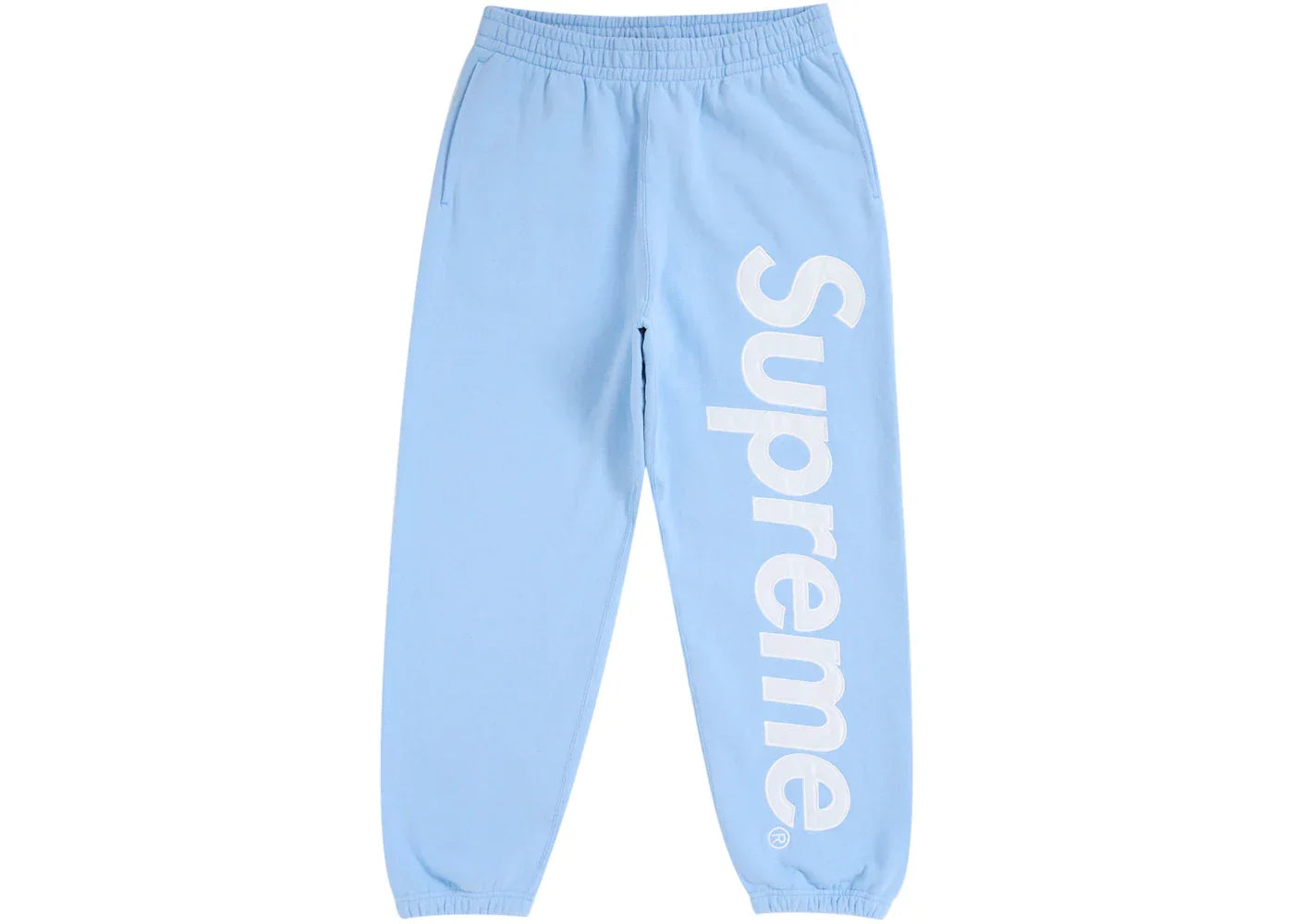 Supreme Satin Applique Sweatpant FW24 Light Blue -1