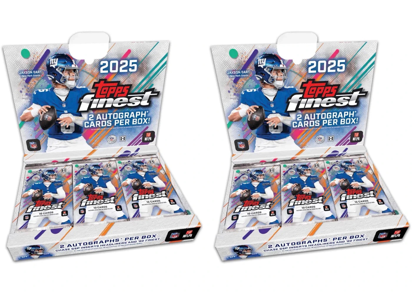 2025 Topps Finest Football NFL Hobby Box 2x Lot -1