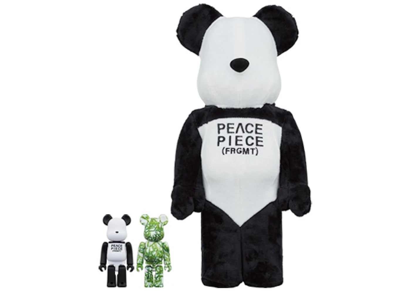 Bearbrick x Fragment Panda 100% & 400% 3-Pc Set -1