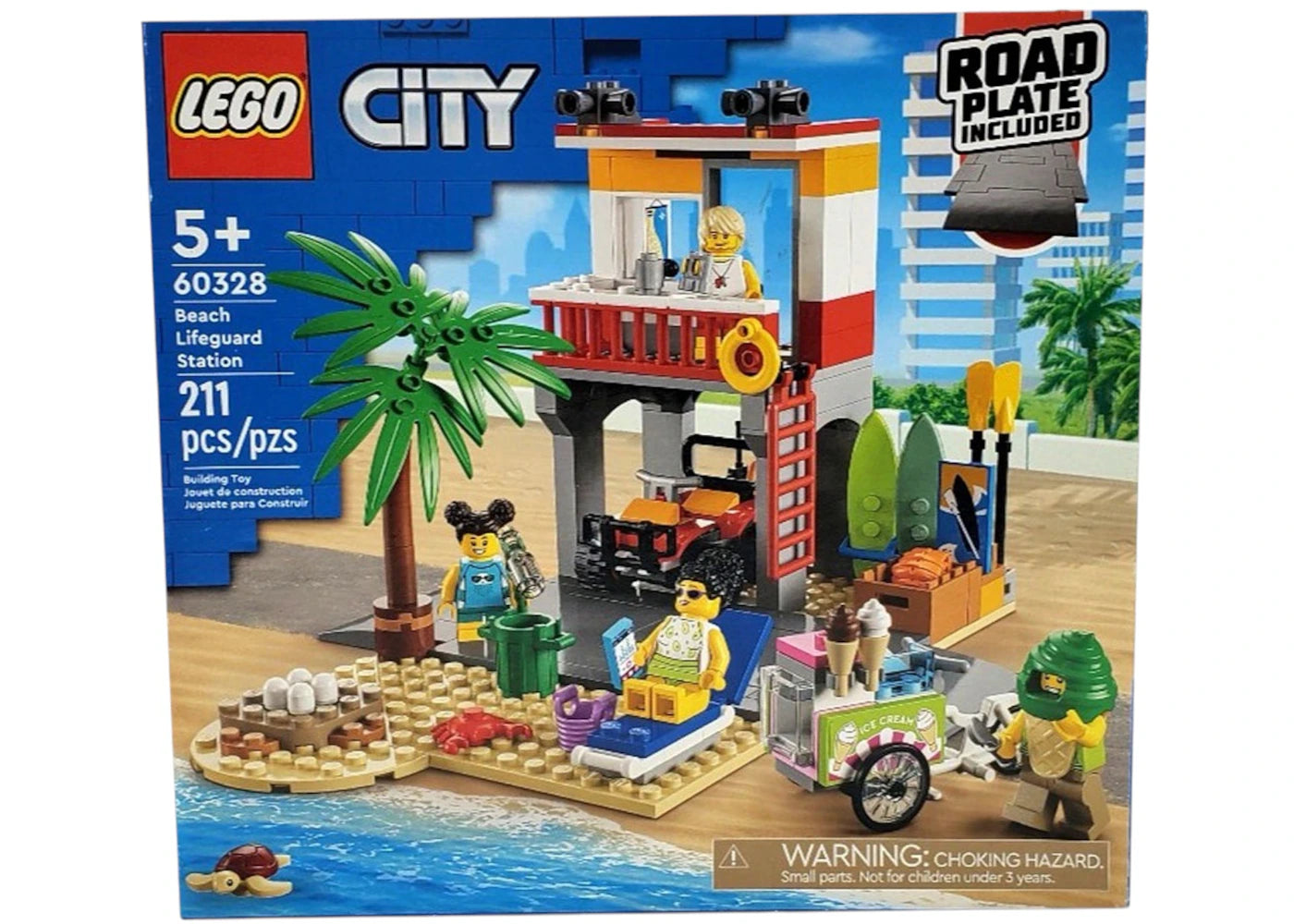 LEGO City Beach Lifeguard Station Set 60328 -1