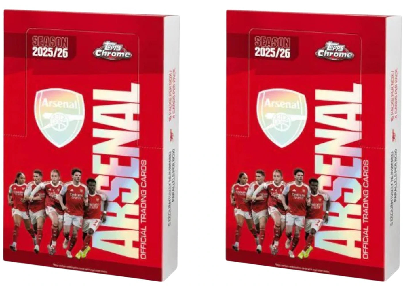 2025/2026 Topps Chrome Arsenal Hobby Box 2x Lot -1