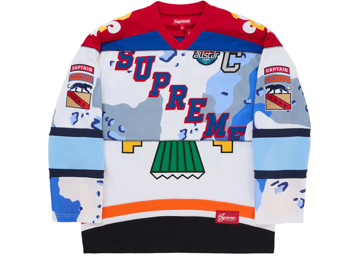 Supreme Paneled Hockey Jersey White -1