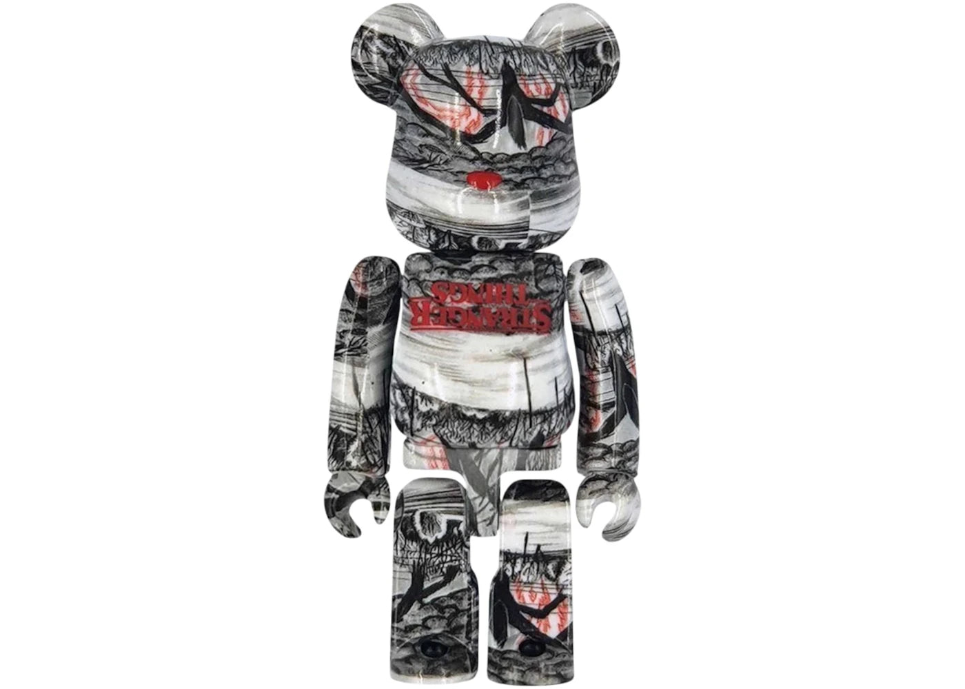Bearbrick Series 44 Stranger Things Heterochromia (Opened Blind Box & Card Included) 100% -1