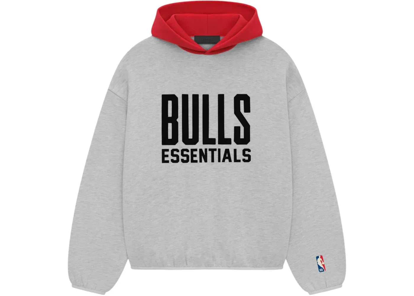 Fear of God Essentials Bulls Hoodie Light Heather Grey -1