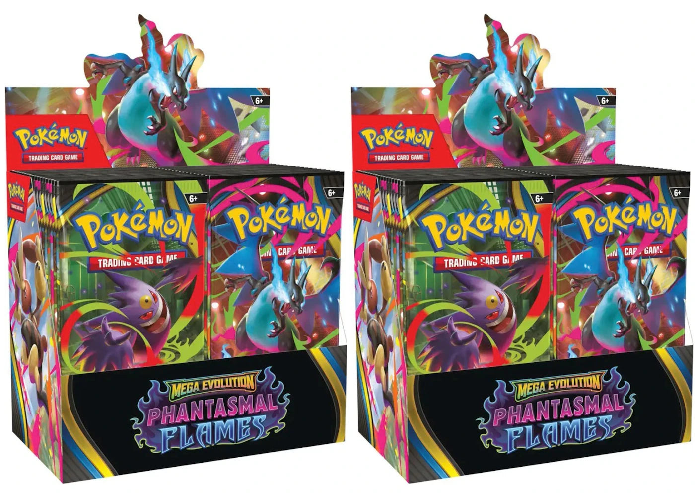 2025 Pokémon Mega Evolution Phantasmal Flames Booster Box 2x Lot -1