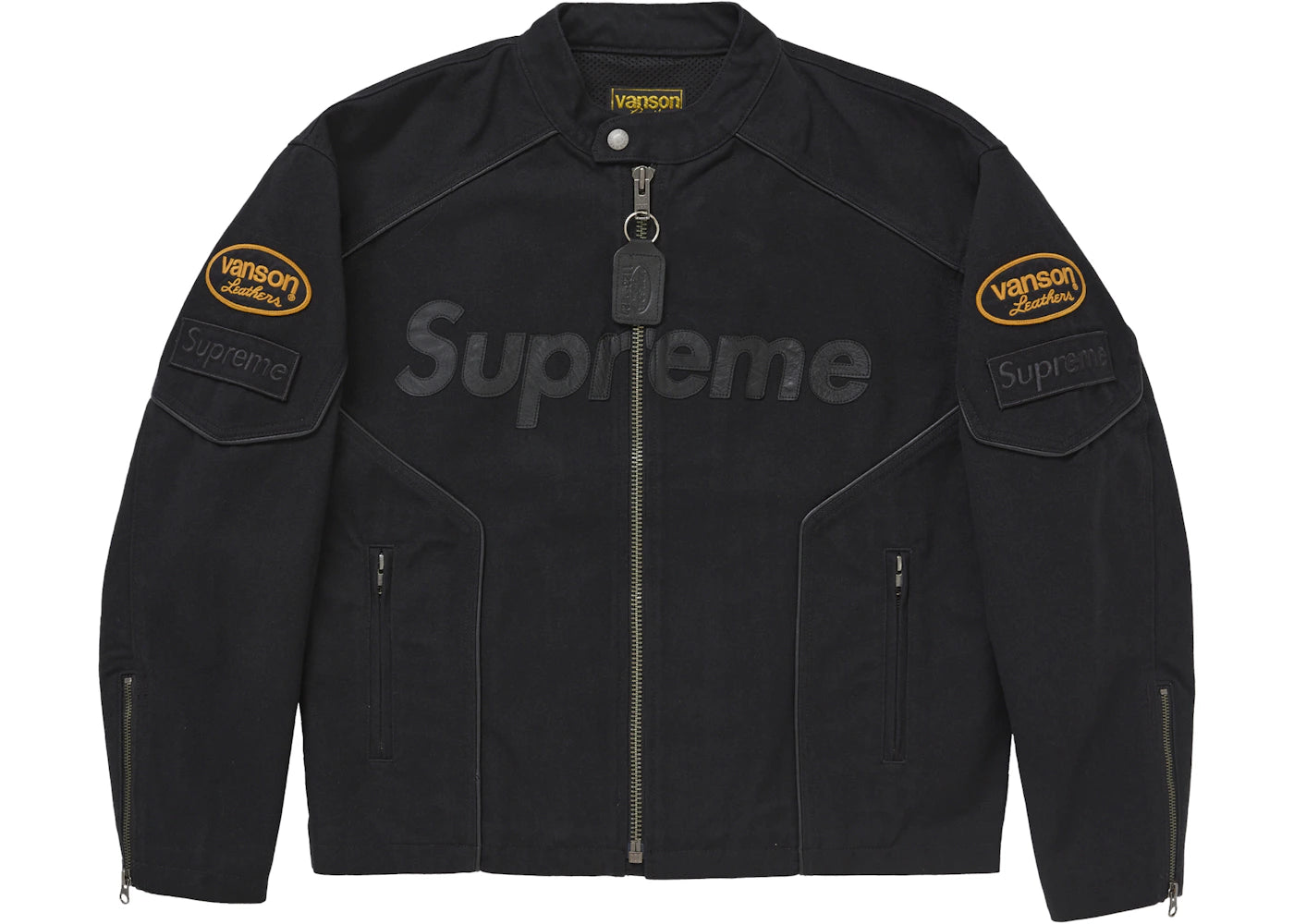 Supreme Vanson Leathers Cordura Cotton Jacket Black -1