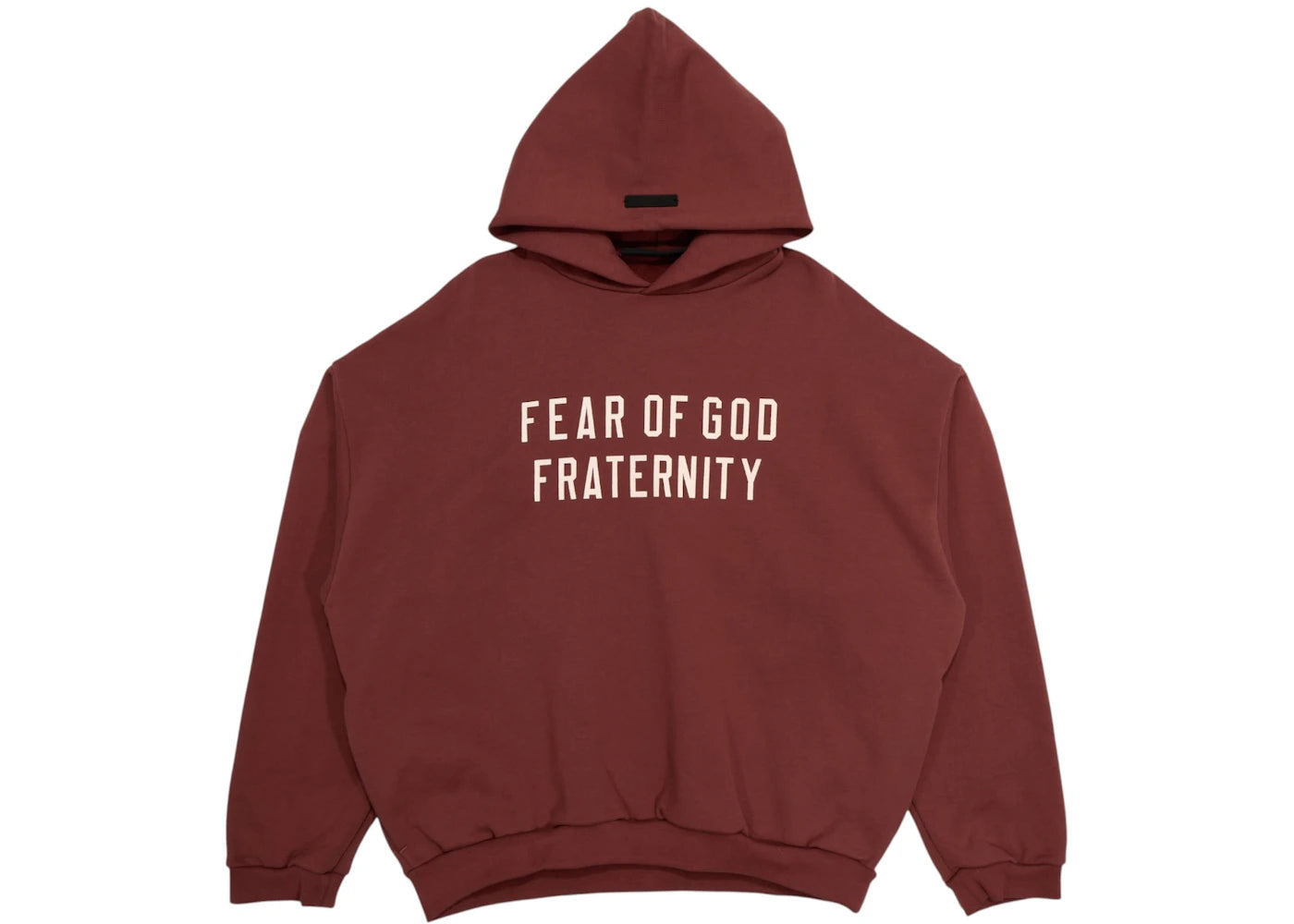 Fear of God Essentials Heavy Fleece Hoodie Crimson -1