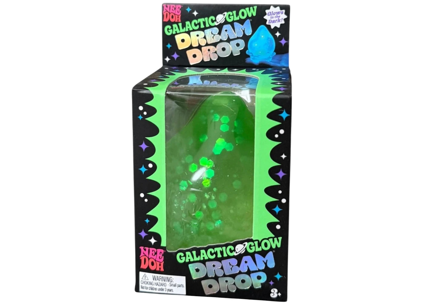 NeeDoh Galactic Glow Dream Drop Squishy Fidget Toy Cosmic Bloom -1