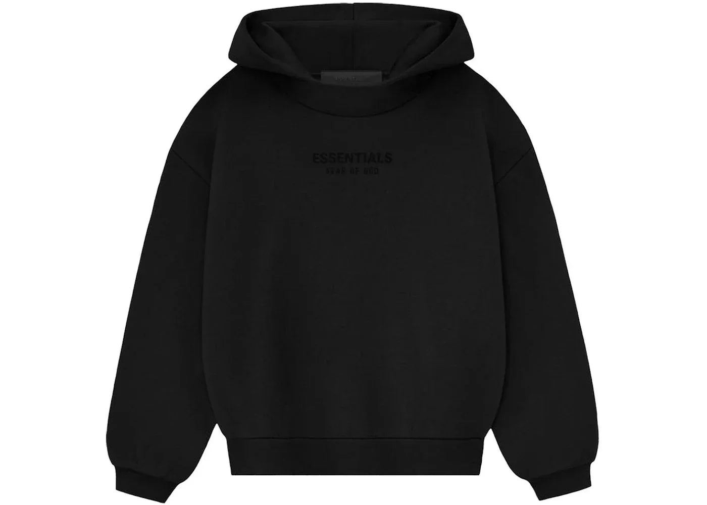 Fear of God Essentials Kids Hoodie (FW23) Jet Black -1