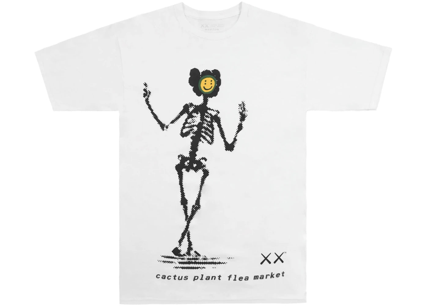KAWS x Cactus Plant Flea Market T-shirt White -1