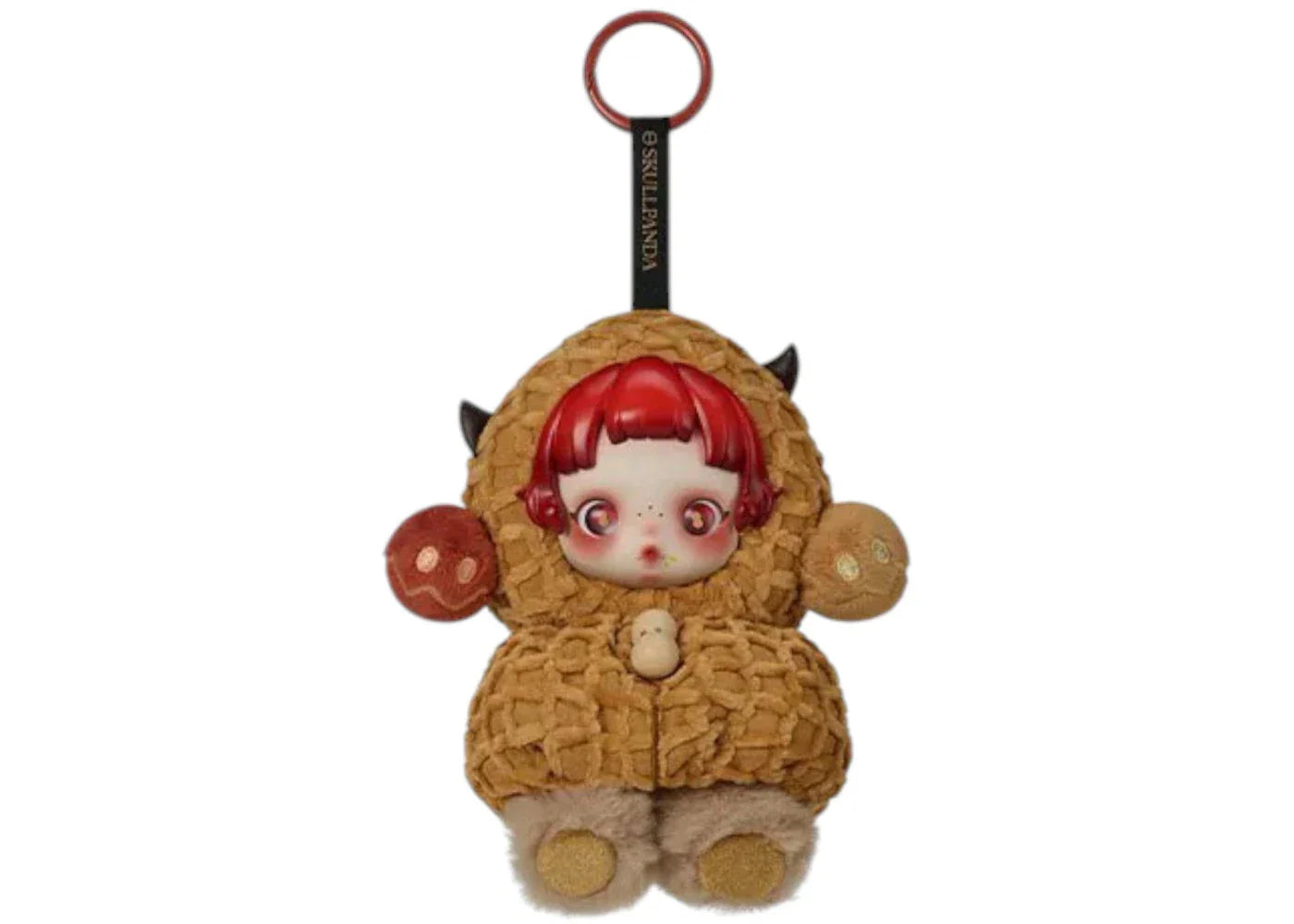 Pop Mart SKULLPANDA You Found Me! Series Pranky Peanut Plush Doll Pendant-1