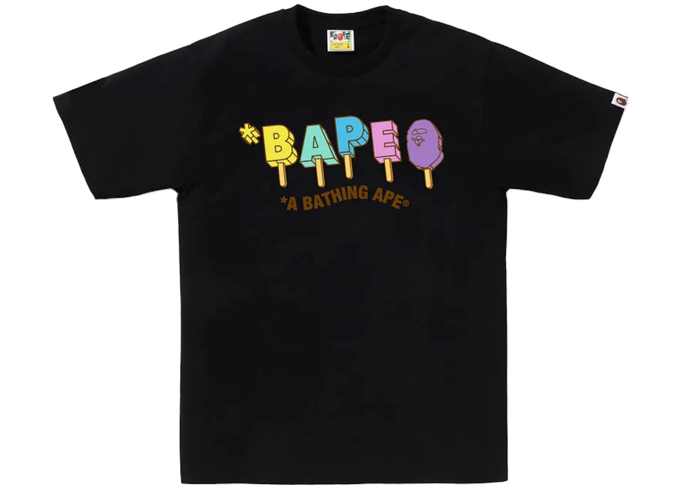 BAPE Popsicle Tee Black -1