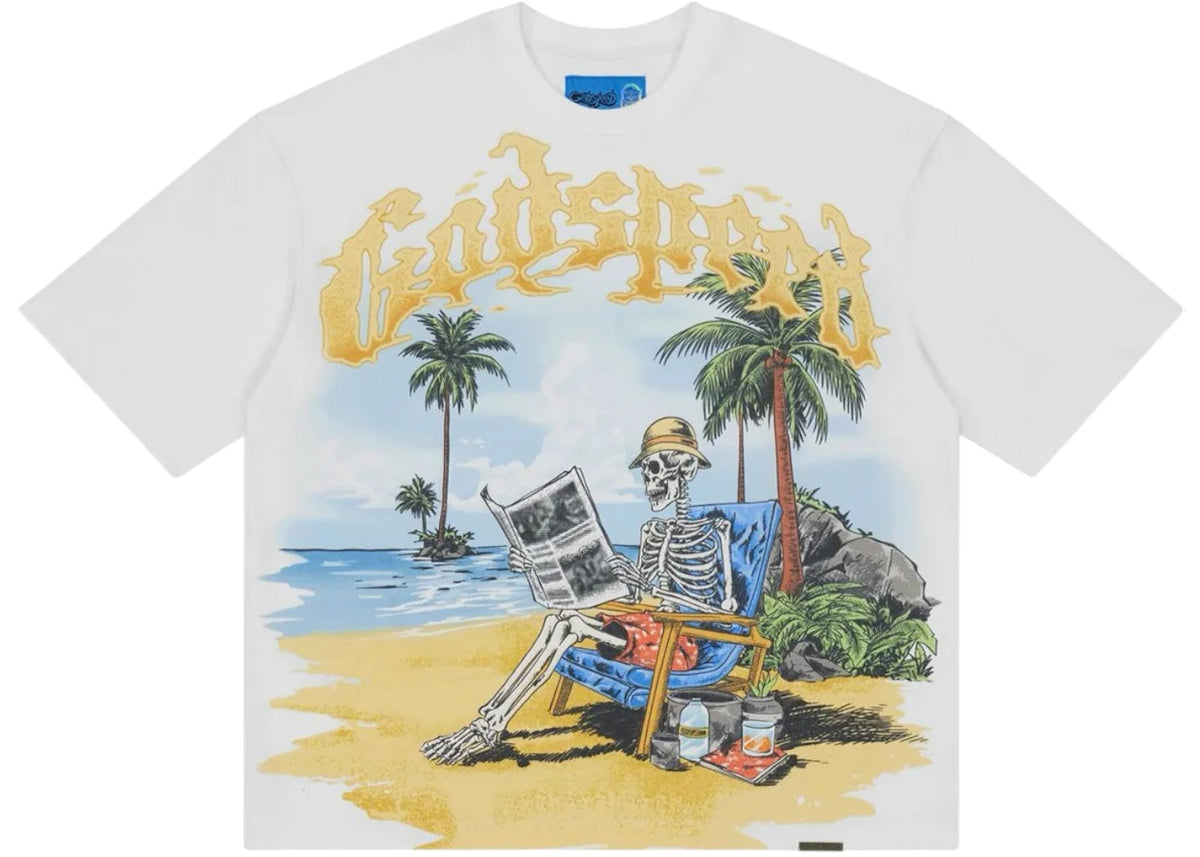 Godspeed Skeleton Beach II NG T-shirt White -1