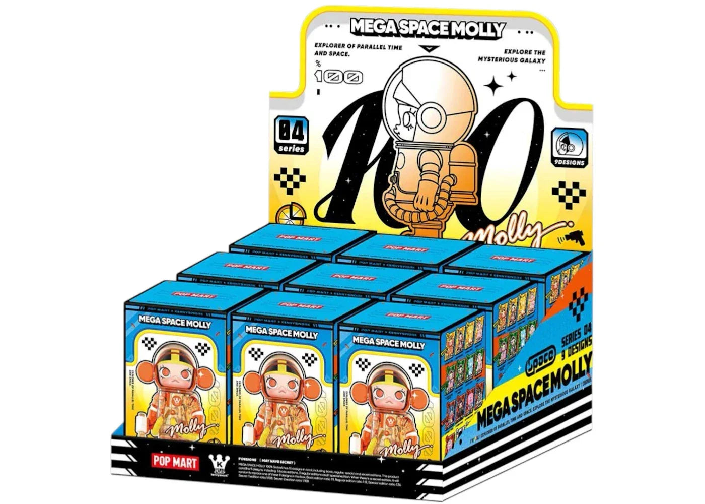 Pop Mart Mega Space Molly Series 4 100% Sealed Case (9 Blind Box)-1