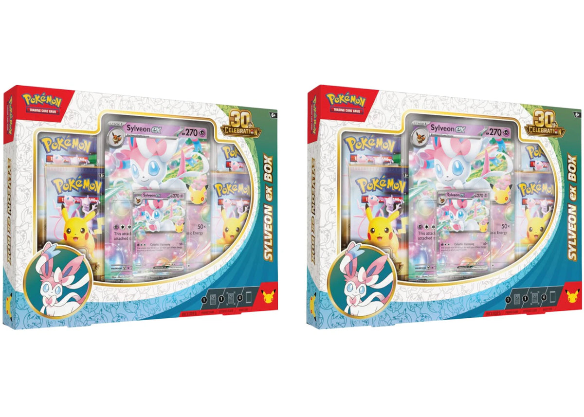 2026 Pokémon Mega Evolution 30th Celebration Sylveon ex Box 2x Lot -1