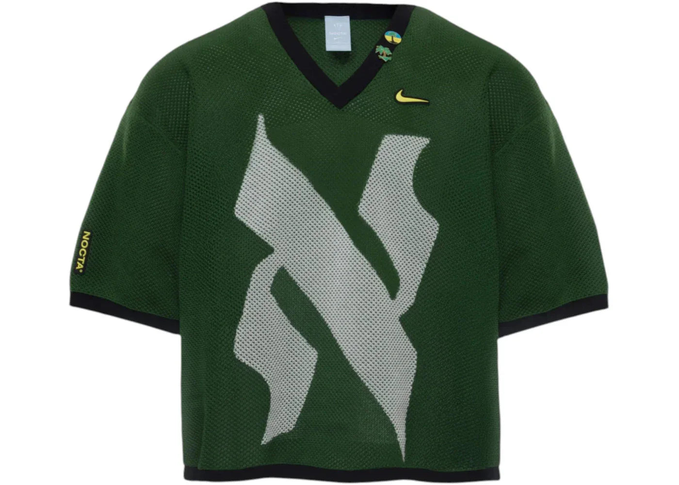 Nike x NOCTA Summer Vybz Knit Short Sleeve Shirt Green -1