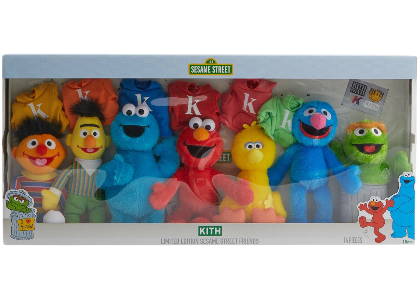 Kith x Sesame Street Plush Set Multi -1