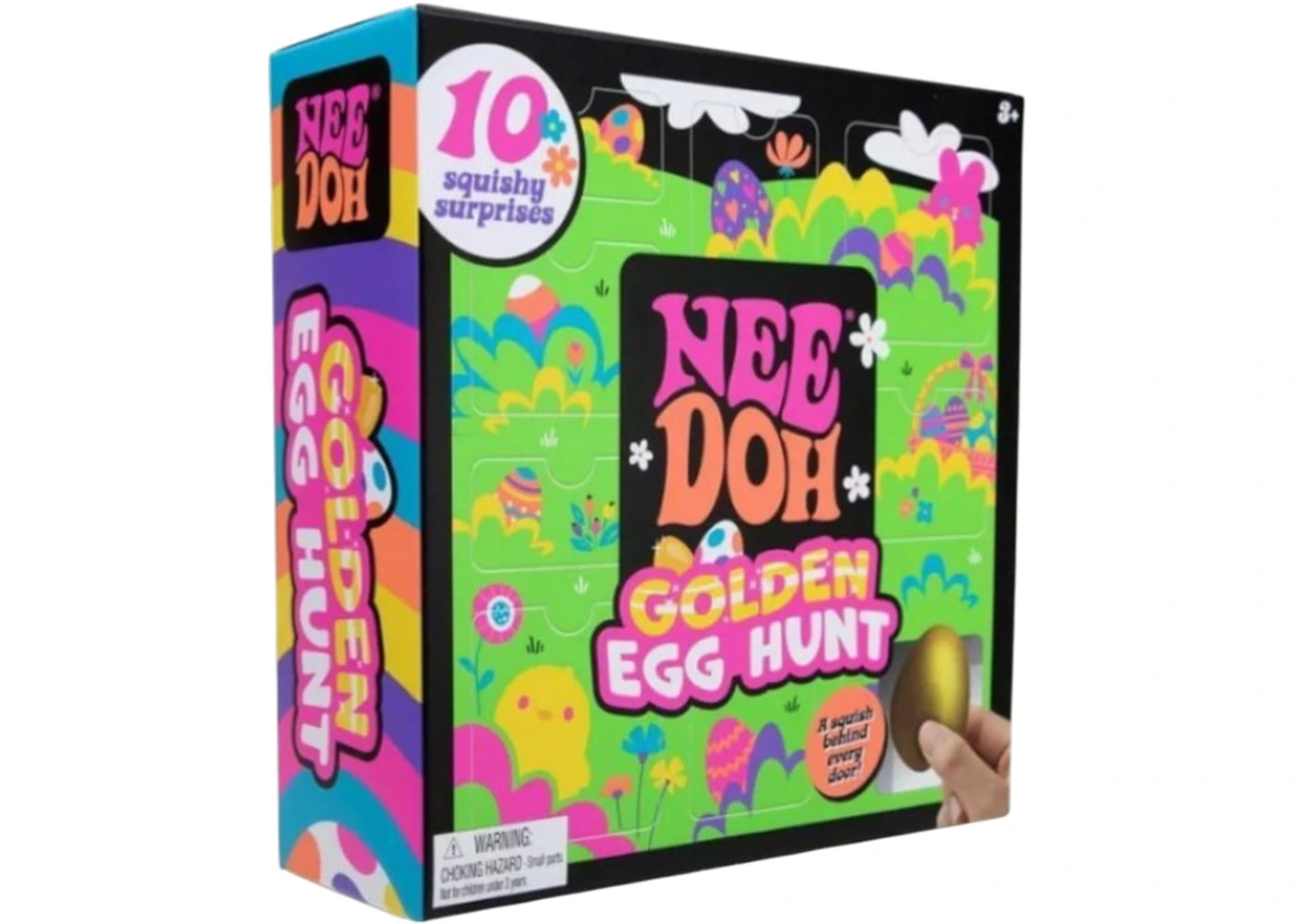 NeeDoh 2025 Easter Golden Egg Hunt Mystery Box (10 Pack) -1